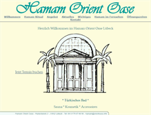 Tablet Screenshot of hamamorientoase.de